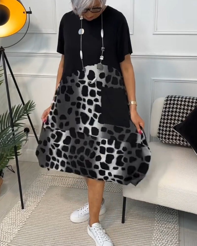 Ashton | Printed Boho Midi Dress