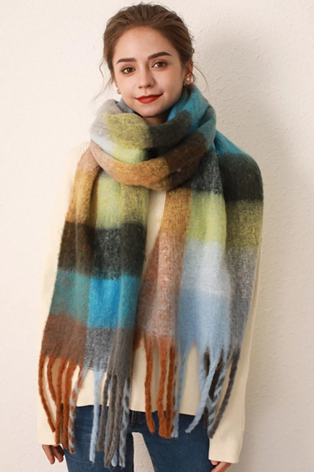 Cozy Confidence Thermal Plaid Scarf
