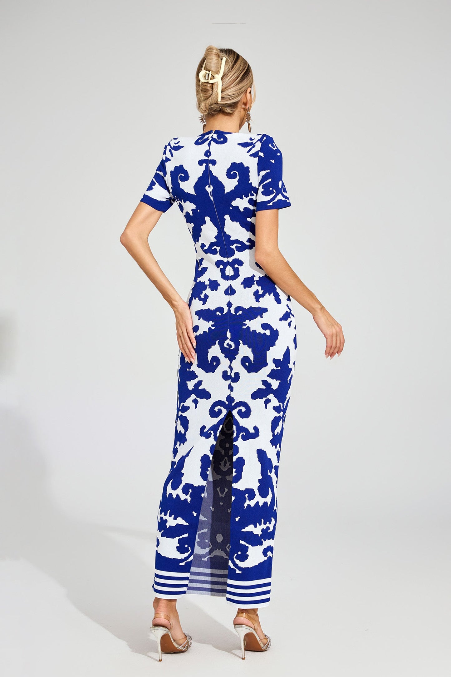 Monaco Knit Print Maxi Dress