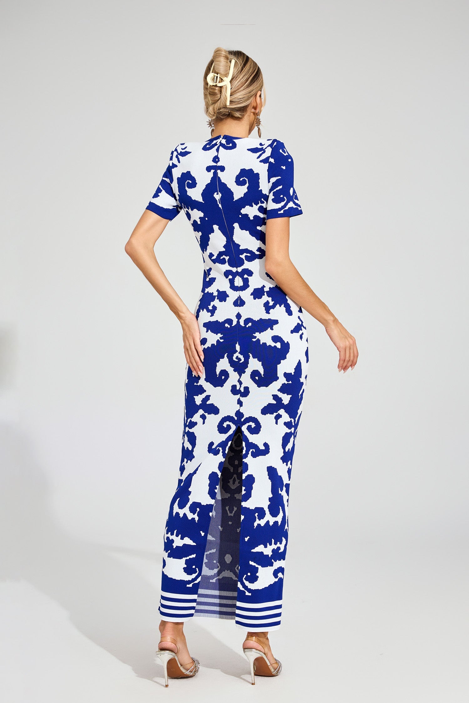 Monaco Knit Print Maxi Dress