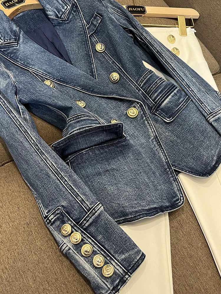 Yvonne Denim blazer