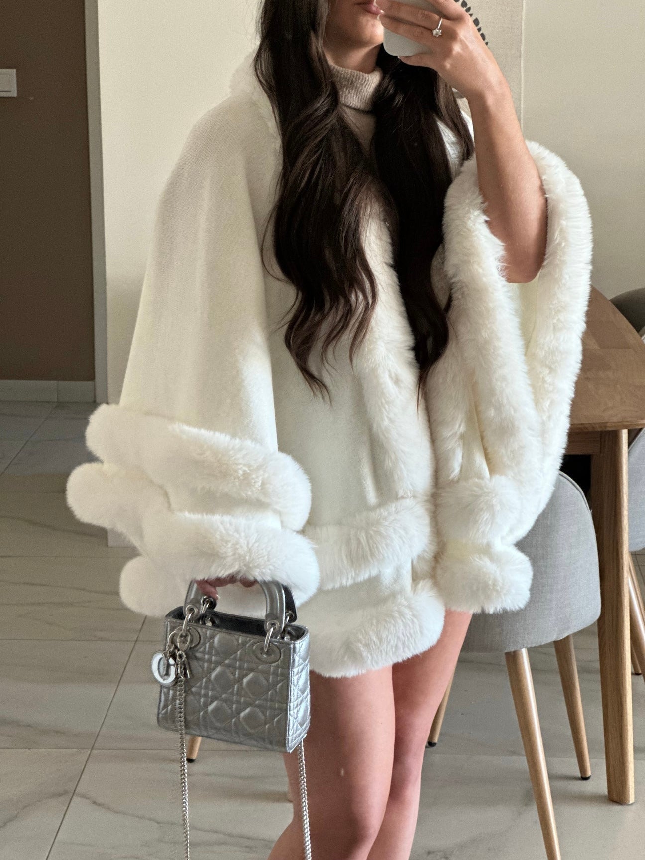 Norway | Faux Fur Trim Winter Cape