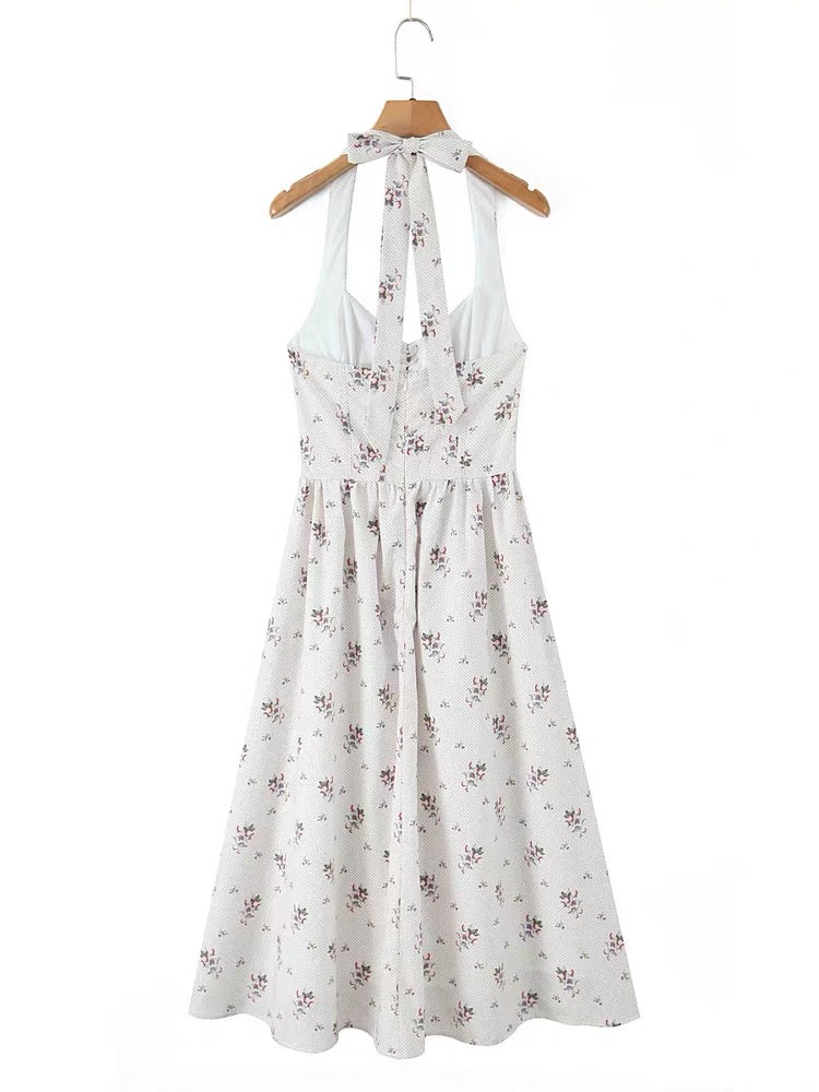 Rosalie Garden Halter Dress