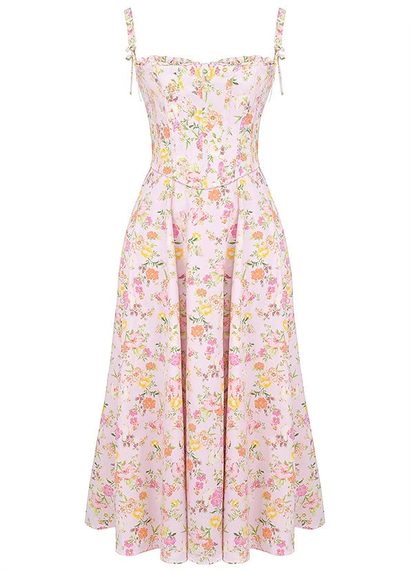 Clarabelle floral midi dress