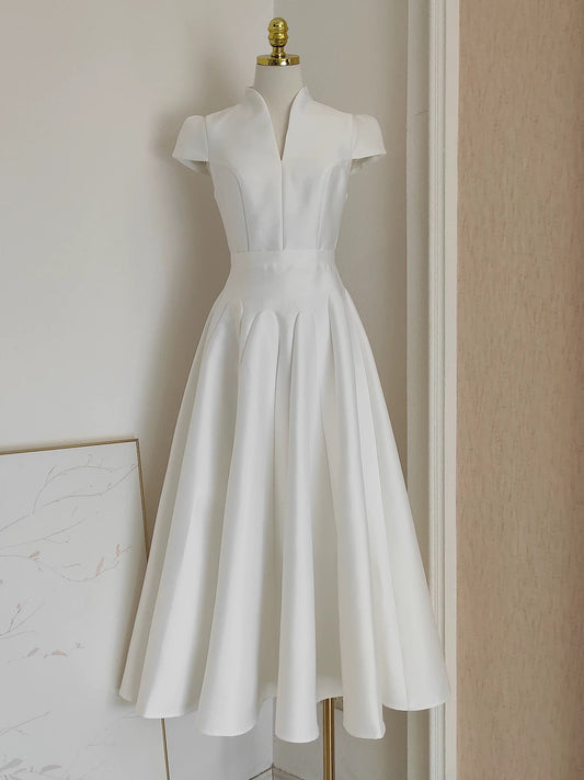 Renée Vintage Pleated Midi Dress Size S