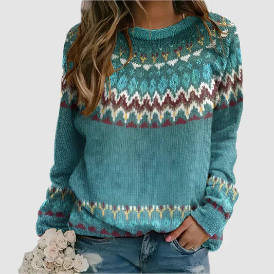 HYDIE ||| RETRO WAVE PATTERN SWEATER