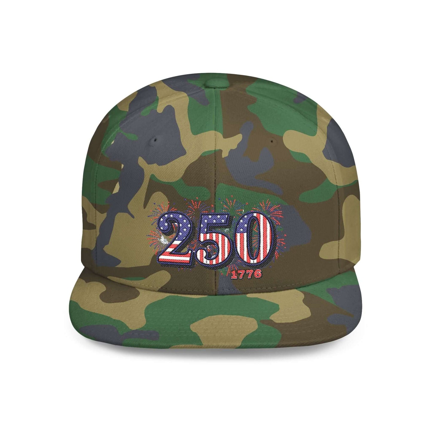 America 250th Anniversary Hat Flat Bill Snapback Hat