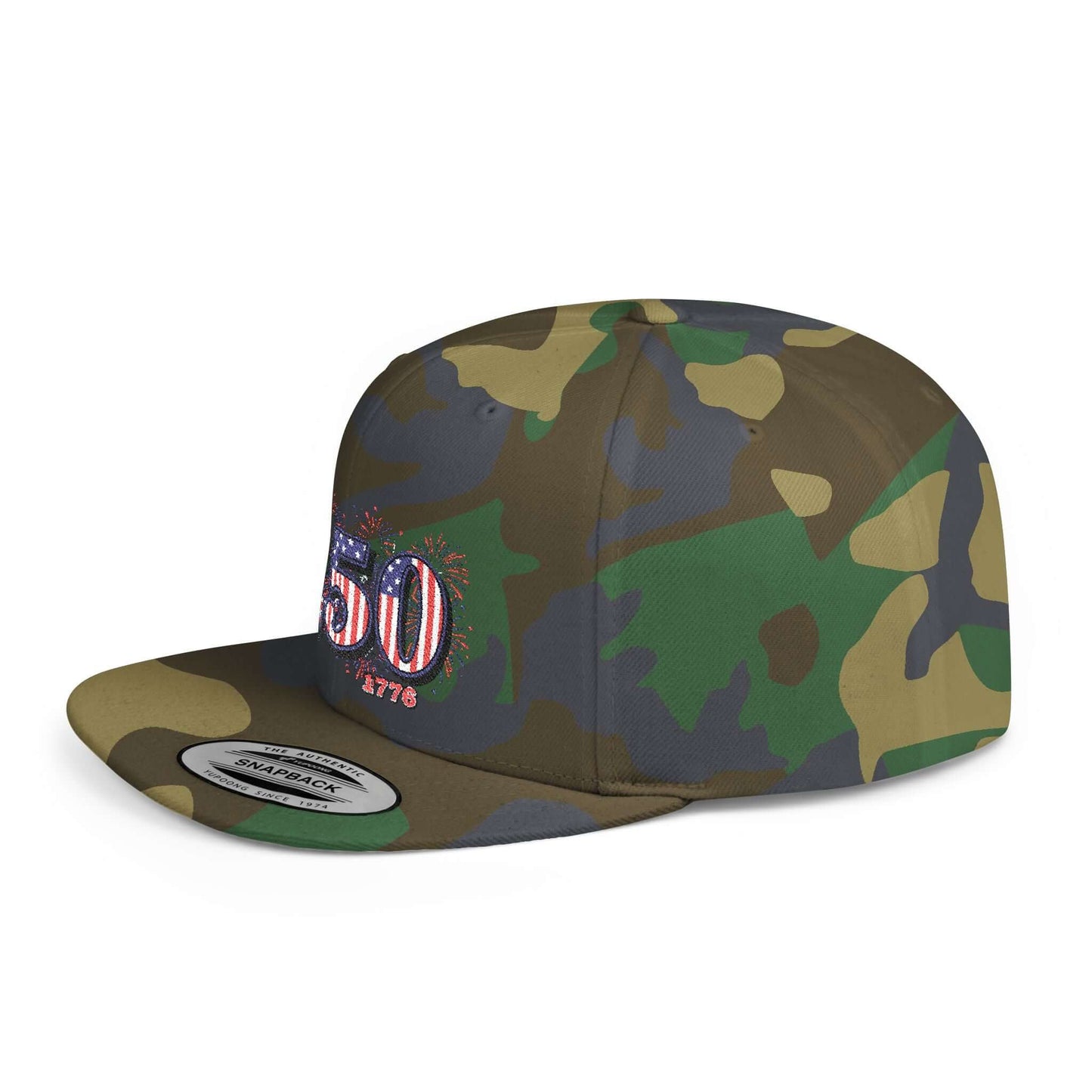 America 250th Anniversary Hat Flat Bill Snapback Hat