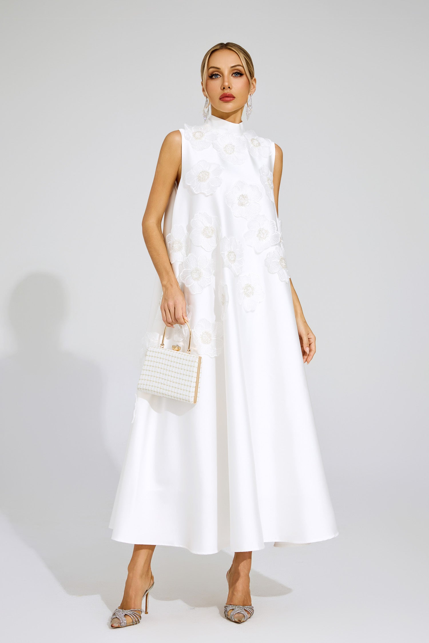 Fleur A-Line Embellished Dress