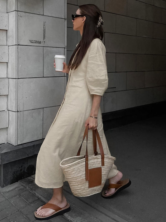 Front Knotted Long Dress