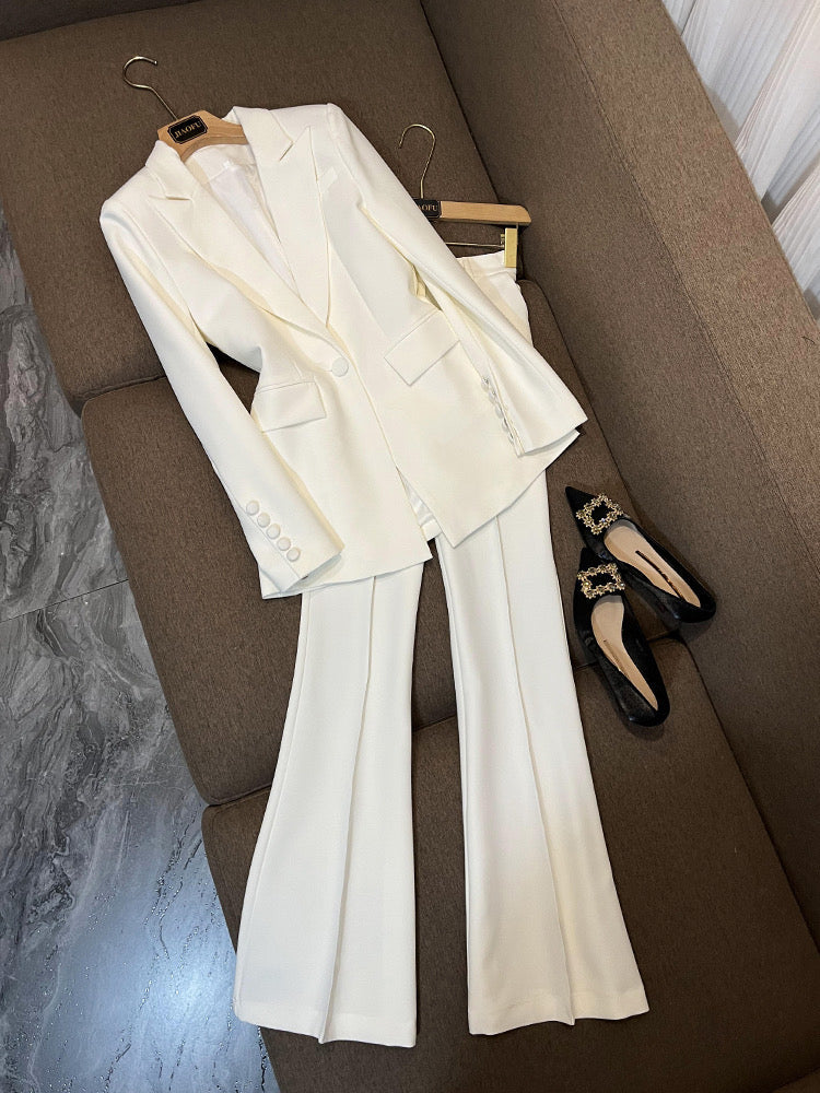 Mina white suit set