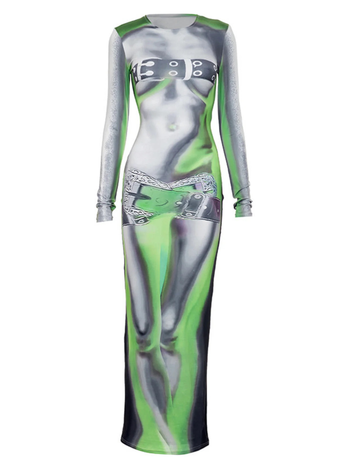 Akari printed maxi dress