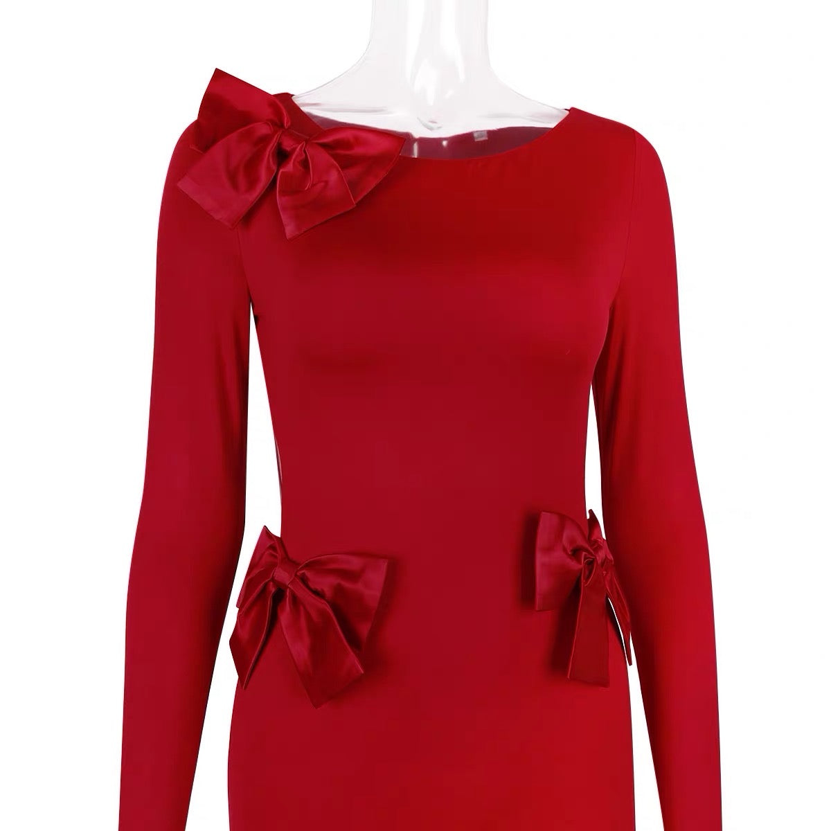 Rosina bow maxi dress