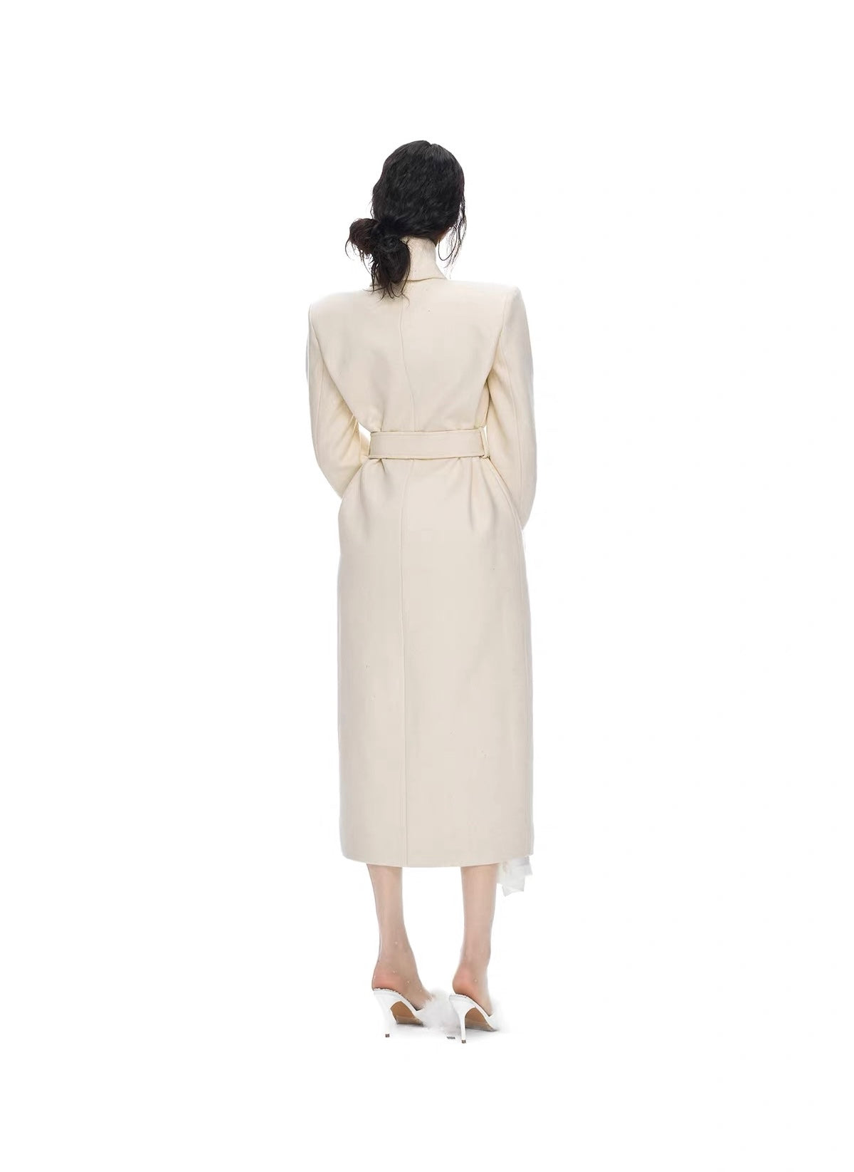 Seraphine Fur Cuff Belted Coat
