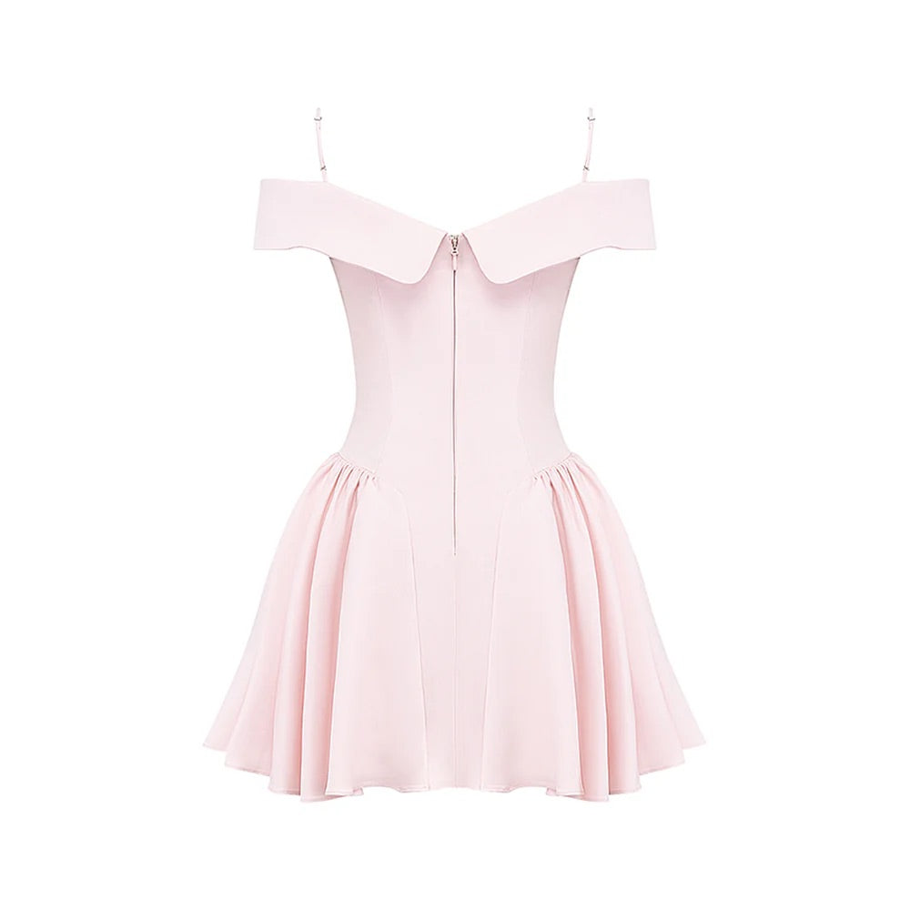 Elsa flare mini dress