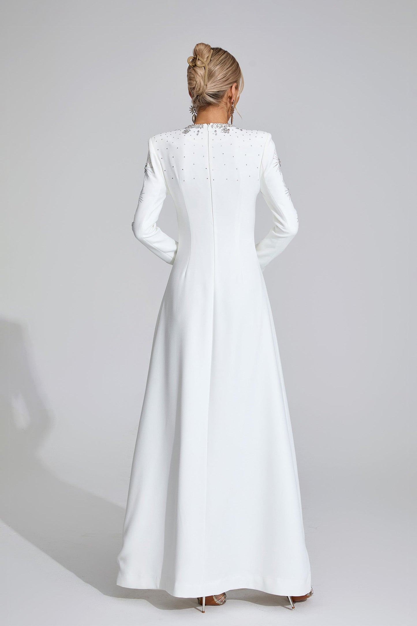 Cele Crystal Embellished Gown