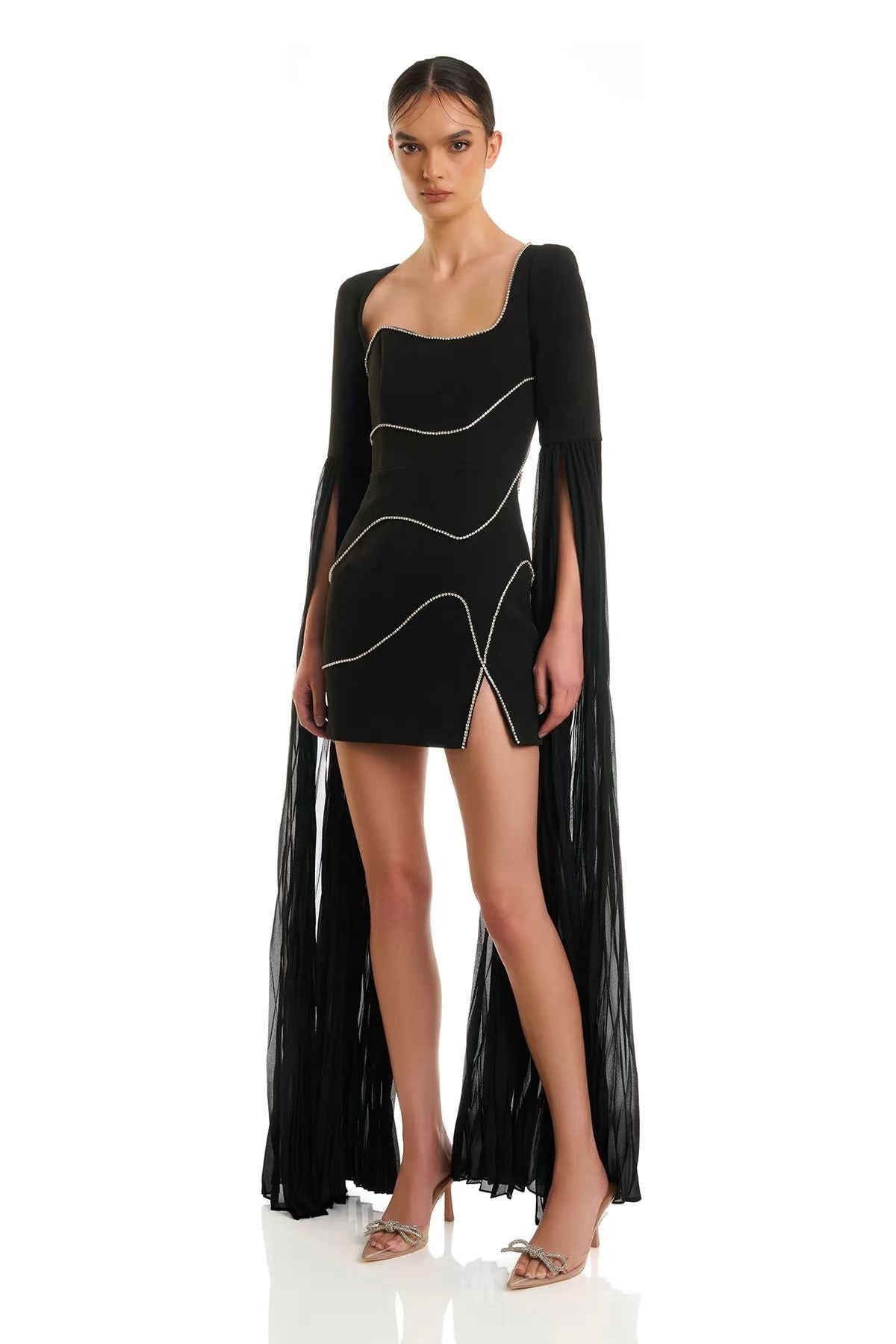 Vesper Drama Sleeve Mini Dress
