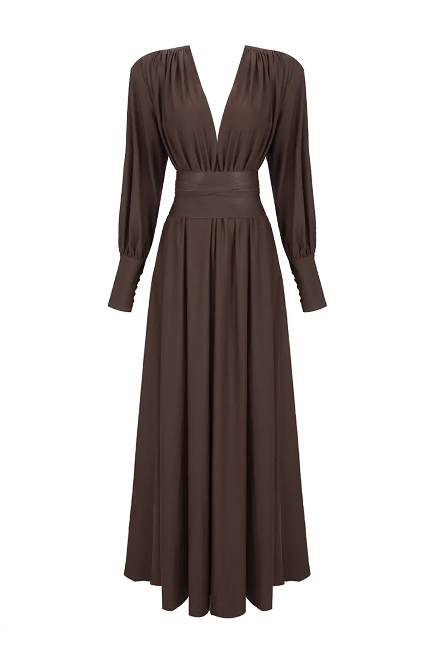 Annabel Brown maxi dress