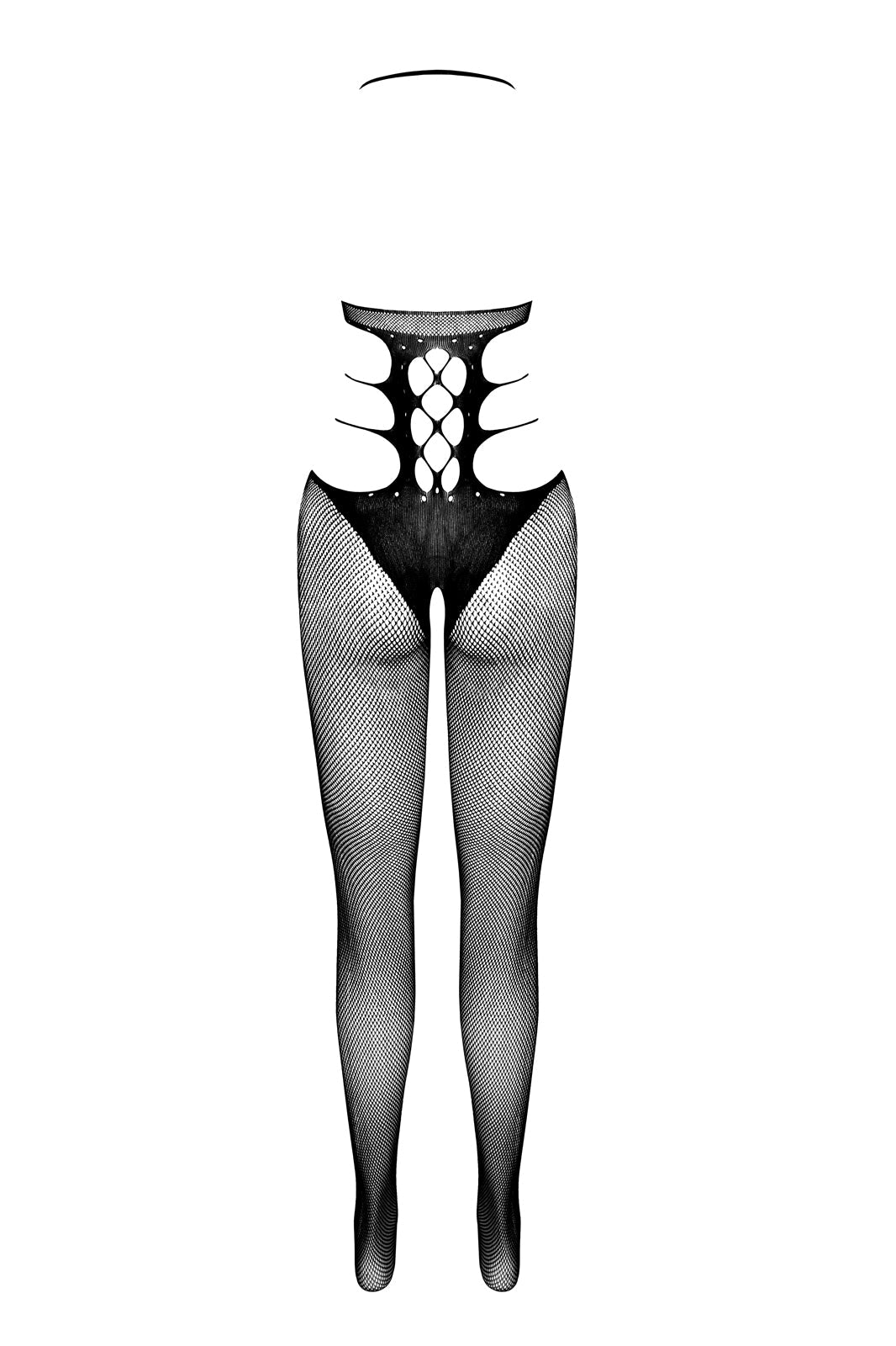 Ladies Sexy Patterned Body Stocking Crotchless Made In Europe