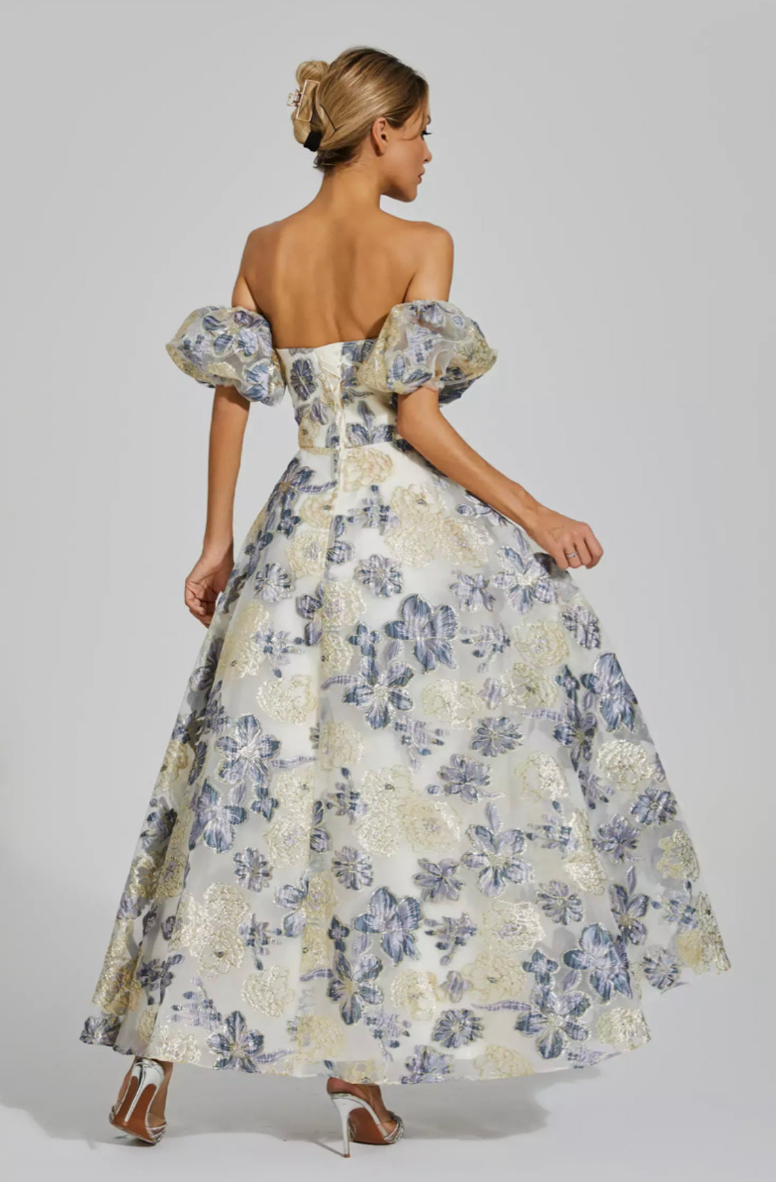 Reem flower off shoulder maxi dress Size XS
