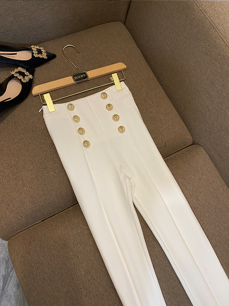 Aline button pants