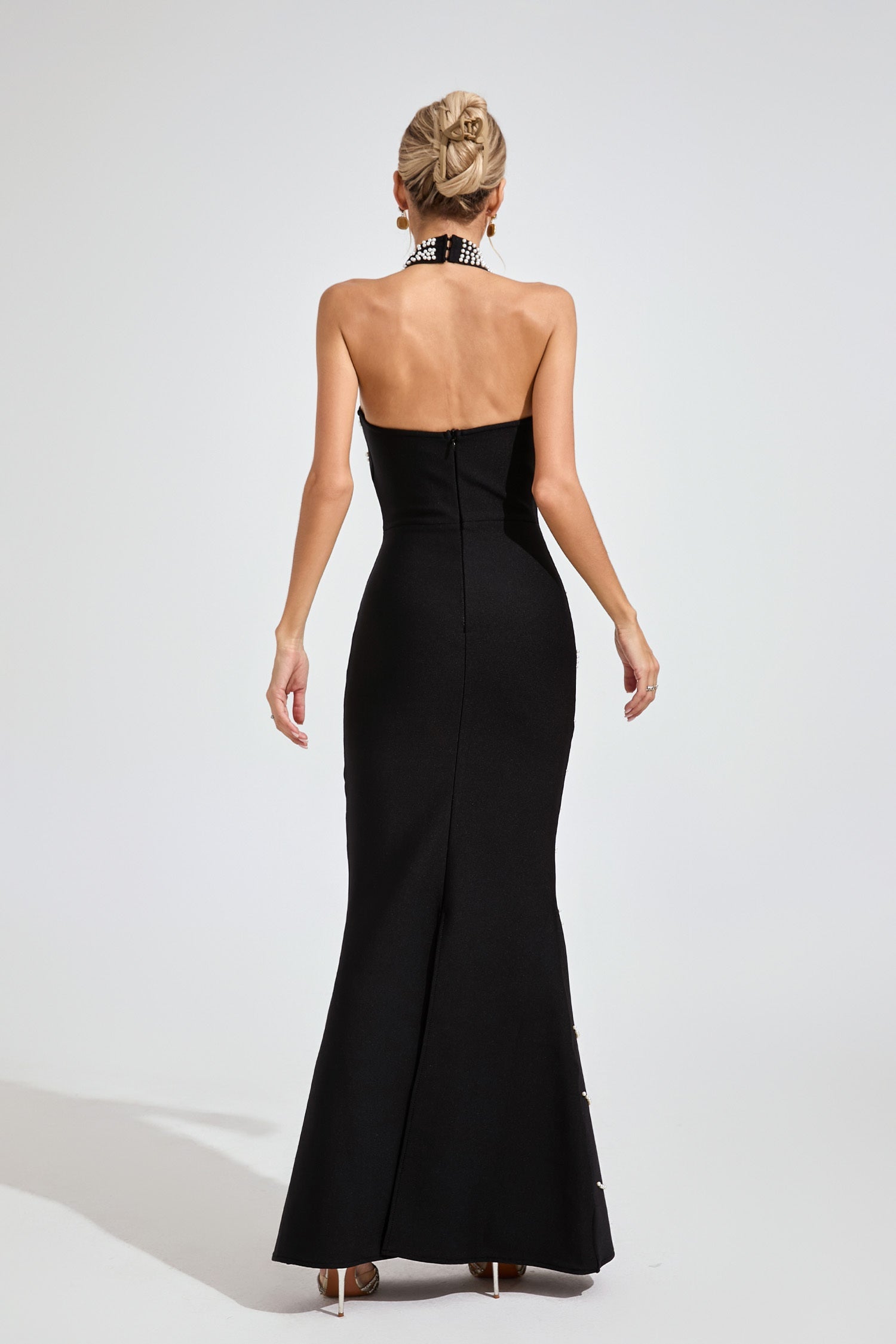 Stella Pearl Chain Mermaid Gown