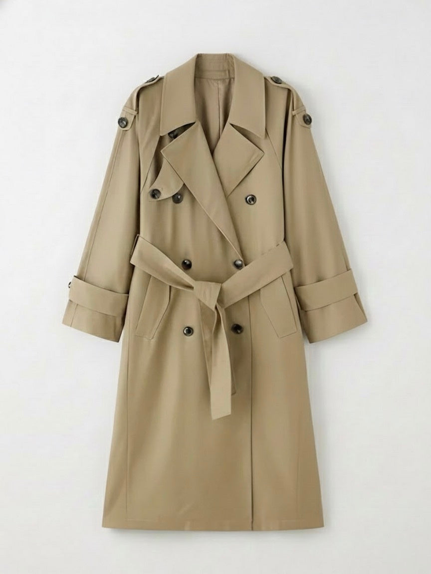 Myla | Classic Double-Breasted Trench Coat