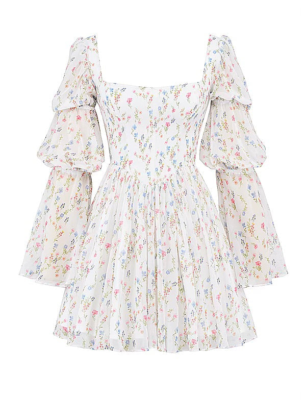 Sancia floral mini dress