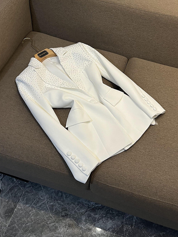 Gina white Blazer/skirt set Blazer
