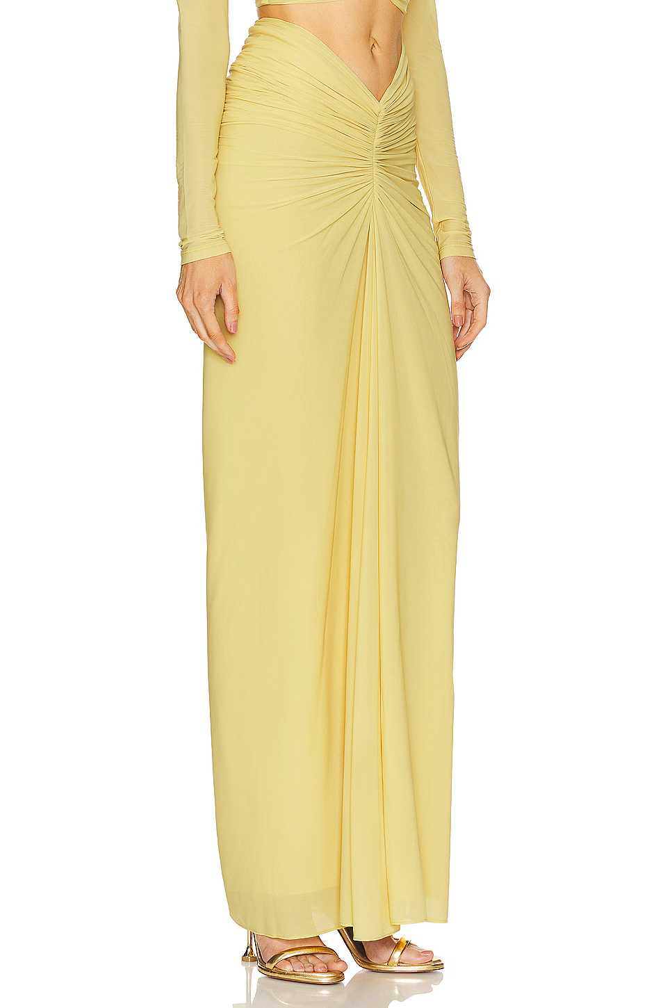 Soleil Cut-Out Yellow Draped Set size XS