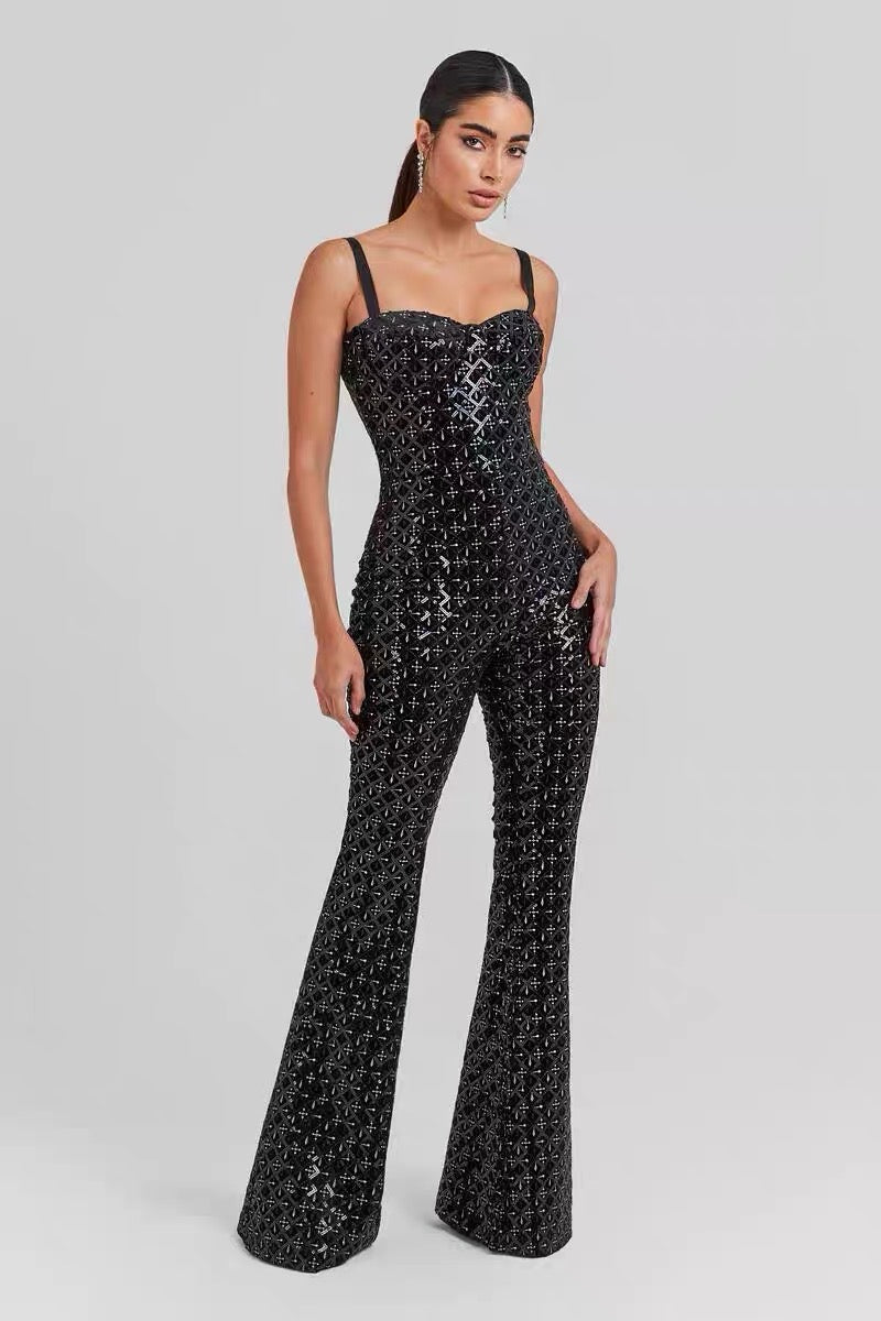 Yguette sequin jumpsuit