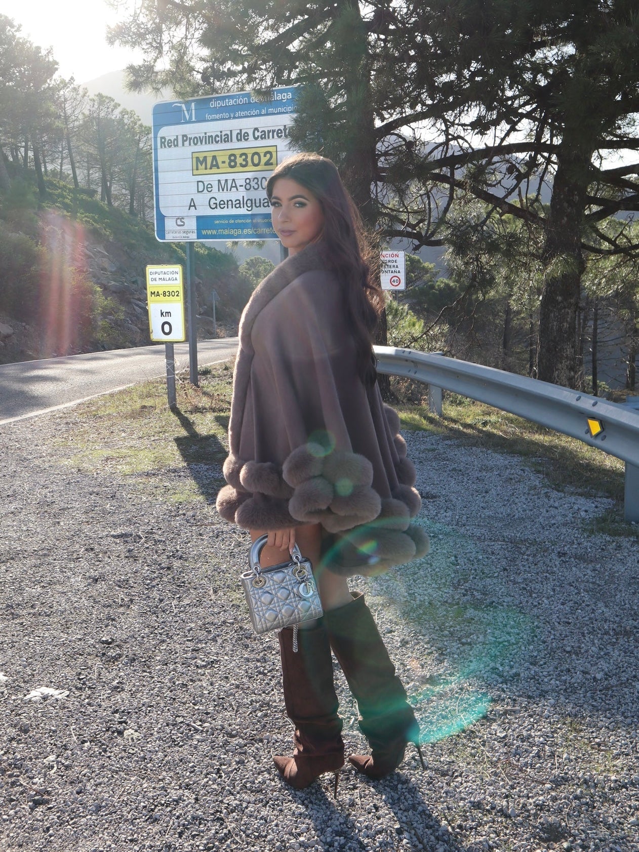 Norway | Faux Fur Trim Winter Cape
