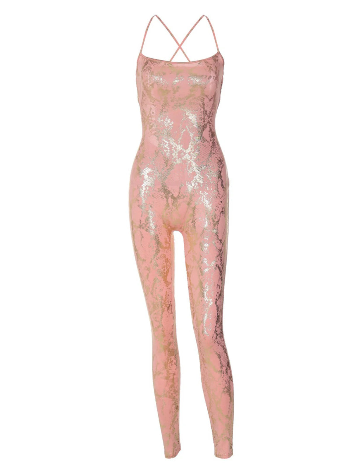 Pia snake print jumpsuit