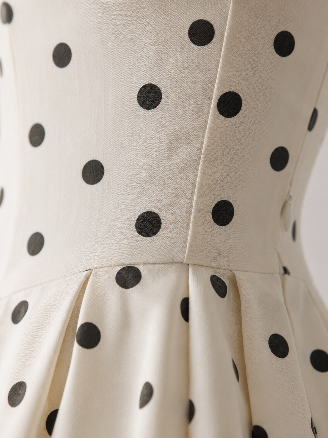 Anna | Polka Dot Midi A-Line Dress