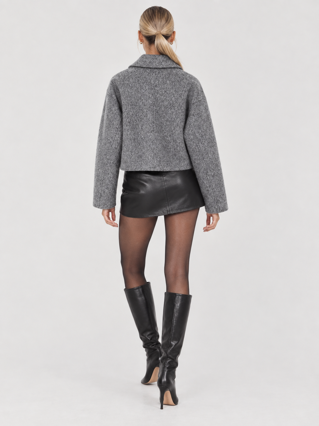Women's Oversized Cropped Zip Jacket SOPHIE