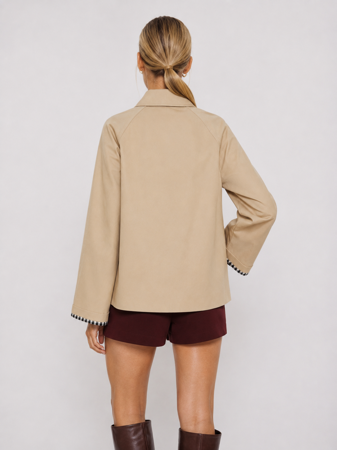 Women's Minimal Button-Up Trench Coat MIA