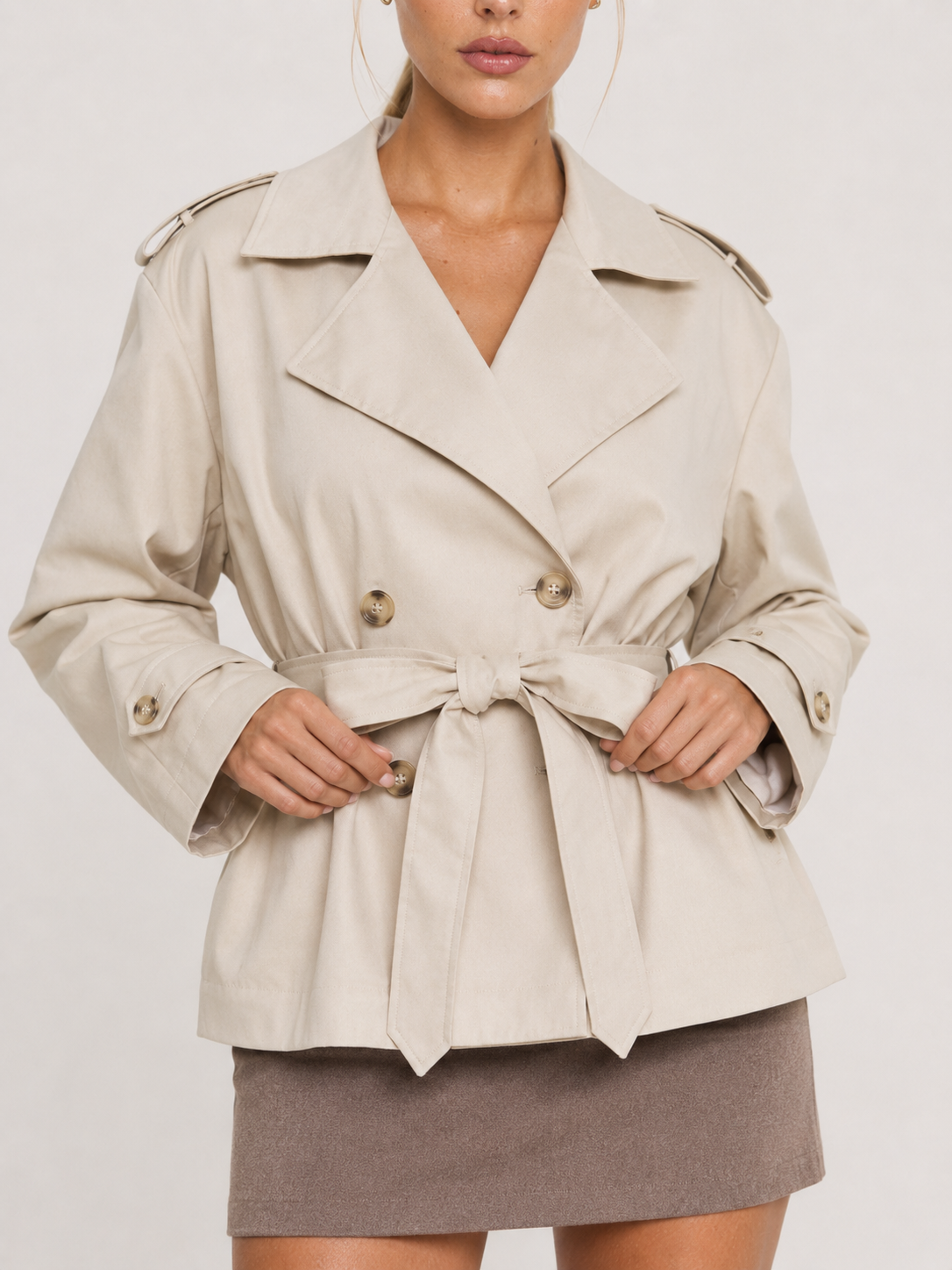 Women's Oversized Belted Trench Coat AURORA