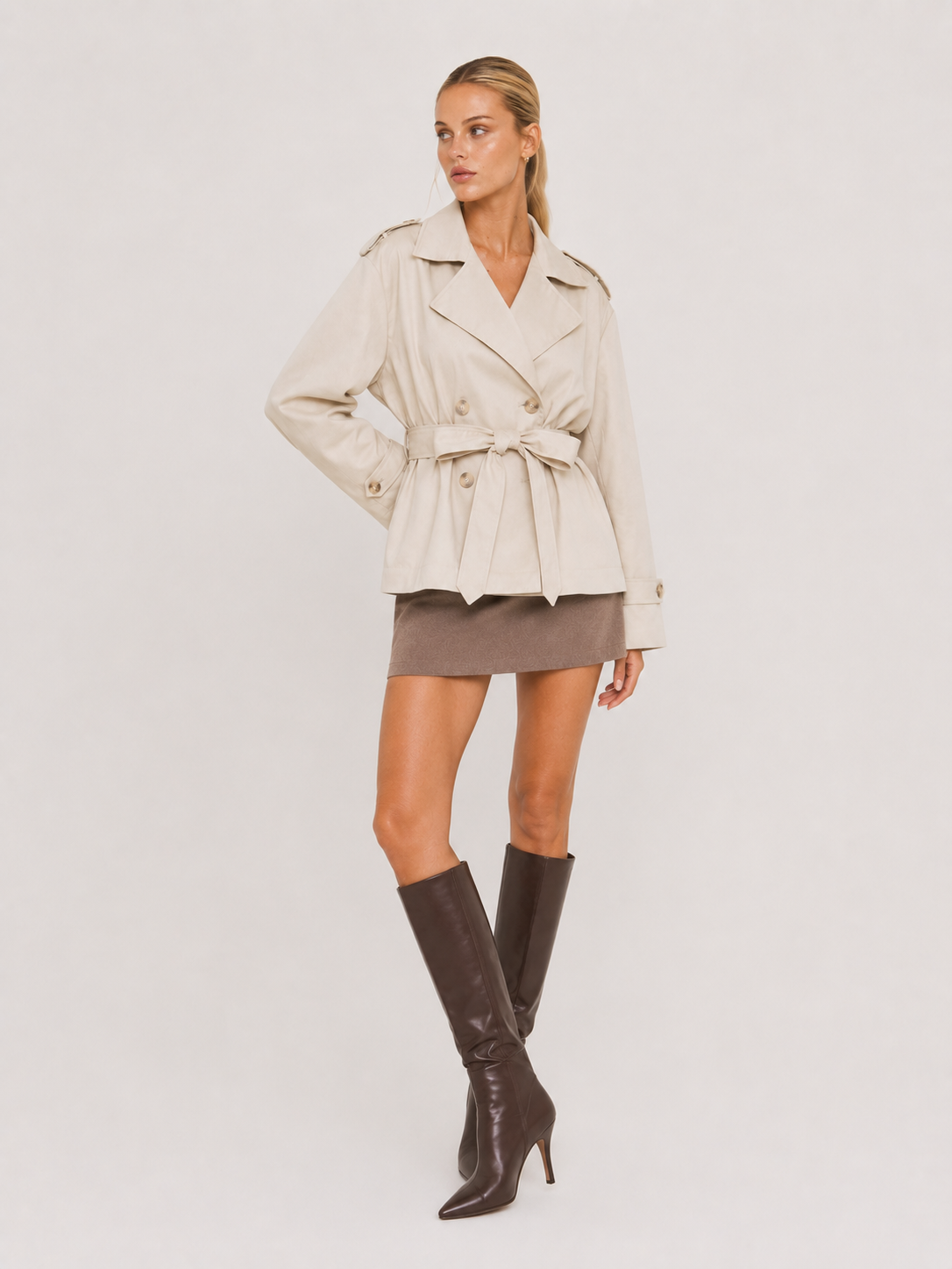 Women's Oversized Belted Trench Coat AURORA