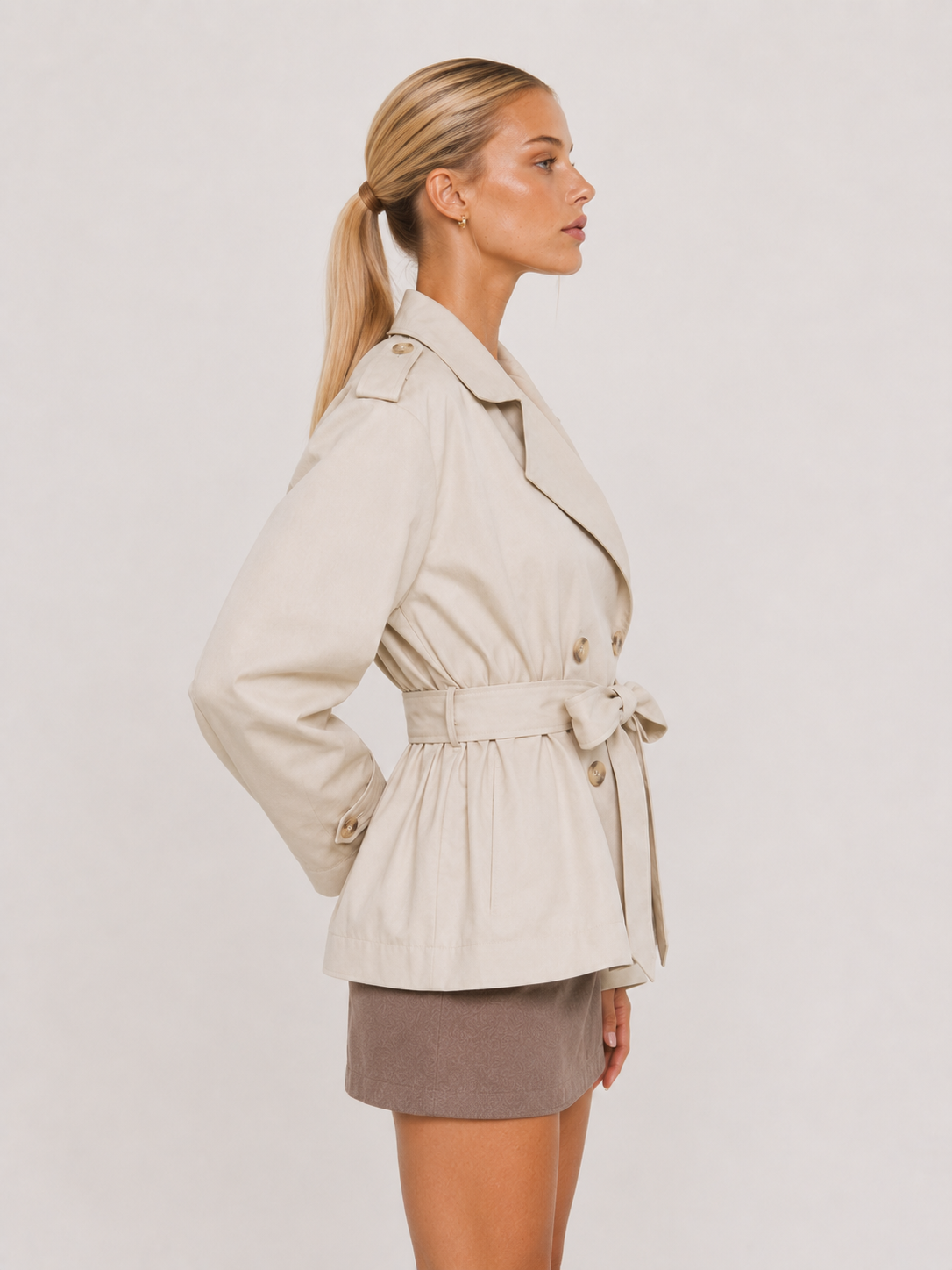 Women's Oversized Belted Trench Coat AURORA