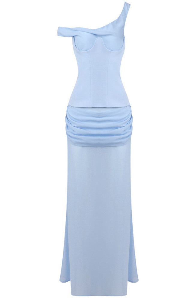 AMAYA DRAPED MAXI DRESS