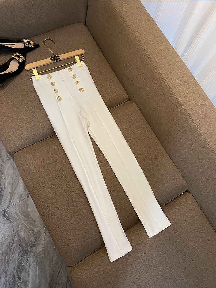 Aline button pants