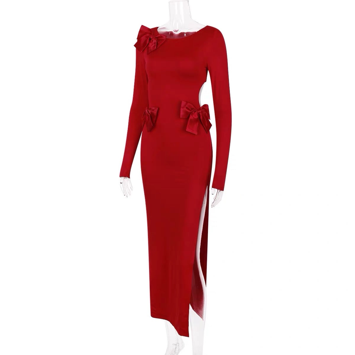Rosina bow maxi dress