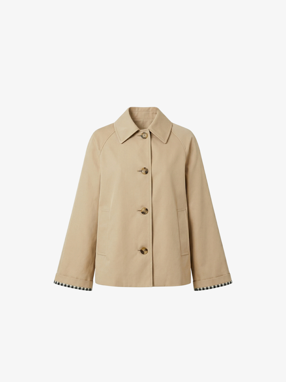 Women's Minimal Button-Up Trench Coat MIA