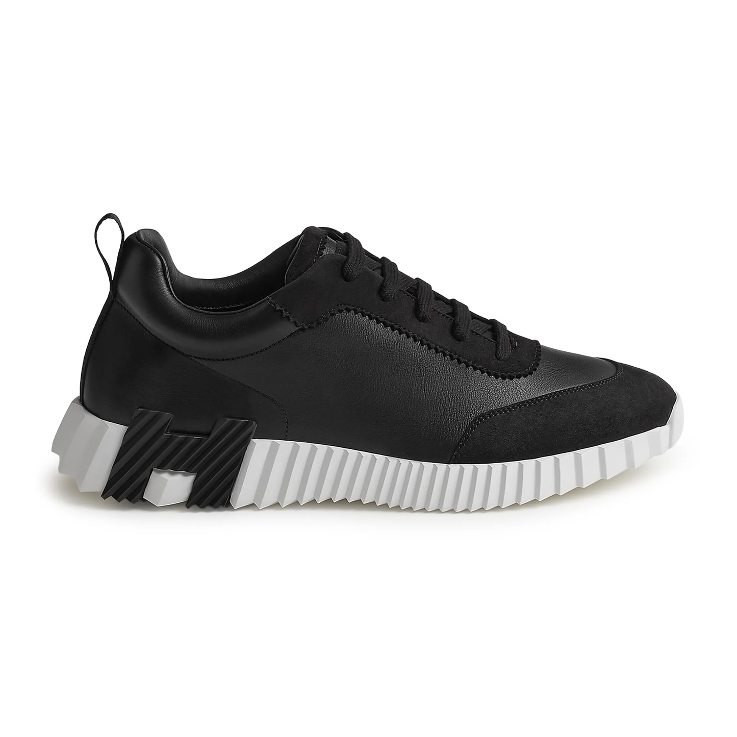 Bouncing | Orthopedic Leather Sneakers Lightweight Comfortable Walking Black & White