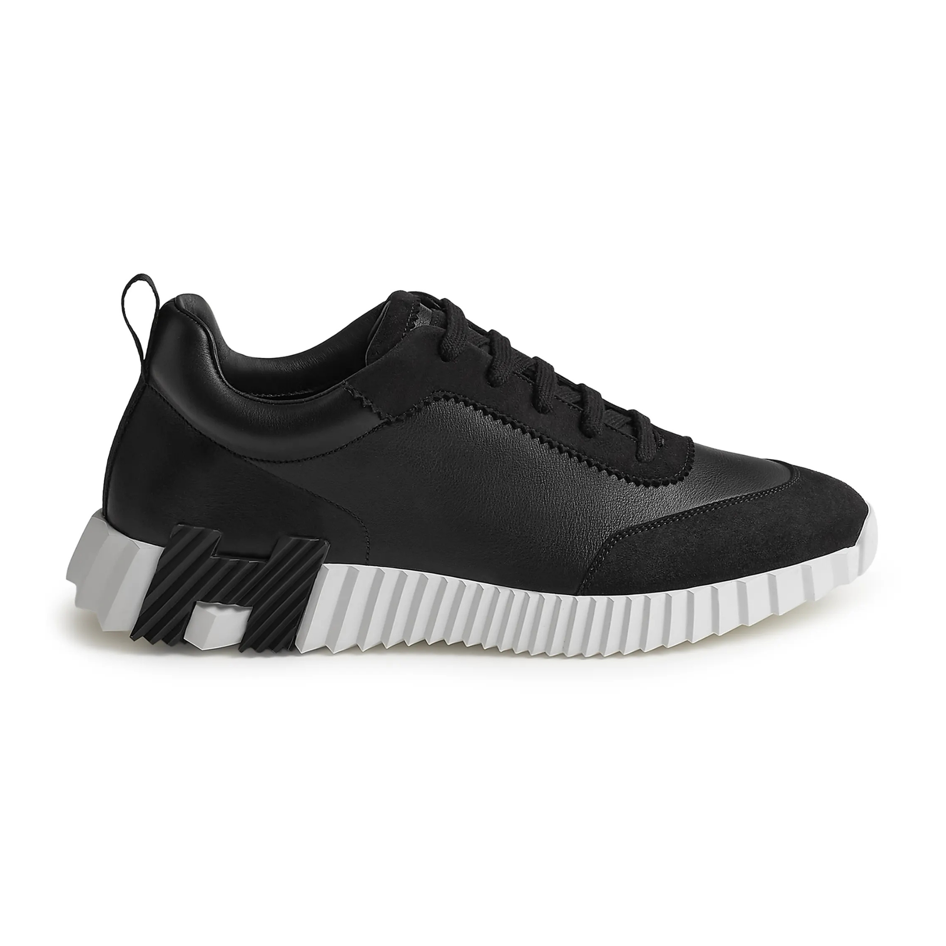Bouncing | Orthopedic Leather Sneakers Lightweight Comfortable Walking Black & White