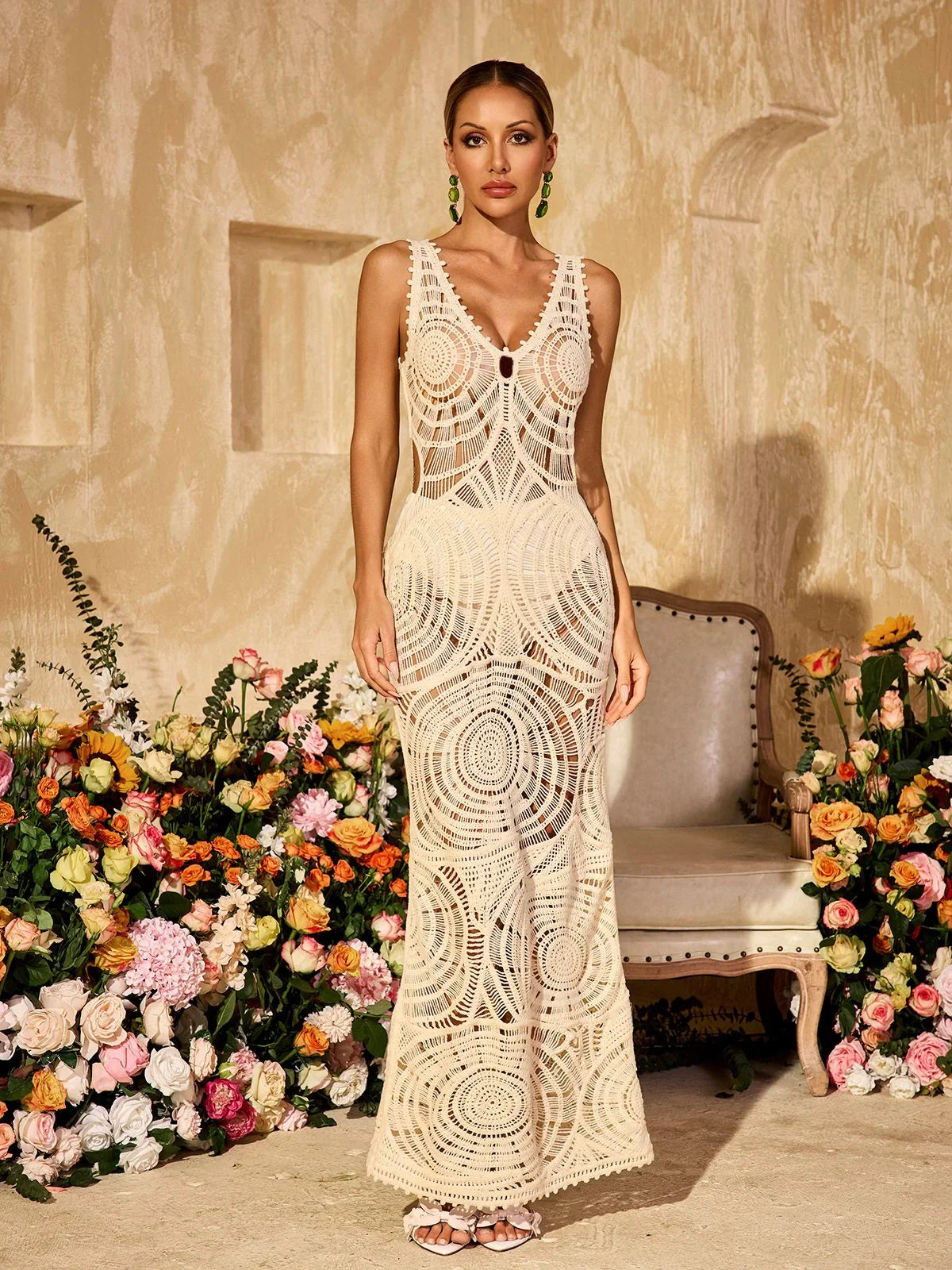 Noa Lacework Illusion Gown
