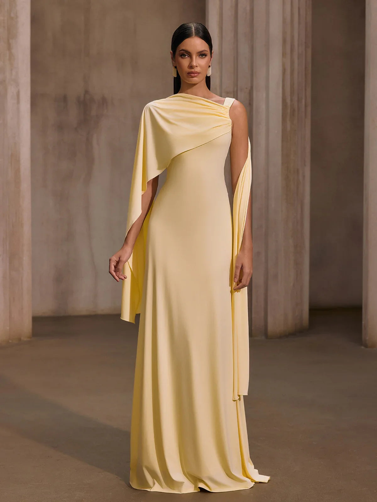 Draped Goddess Gown