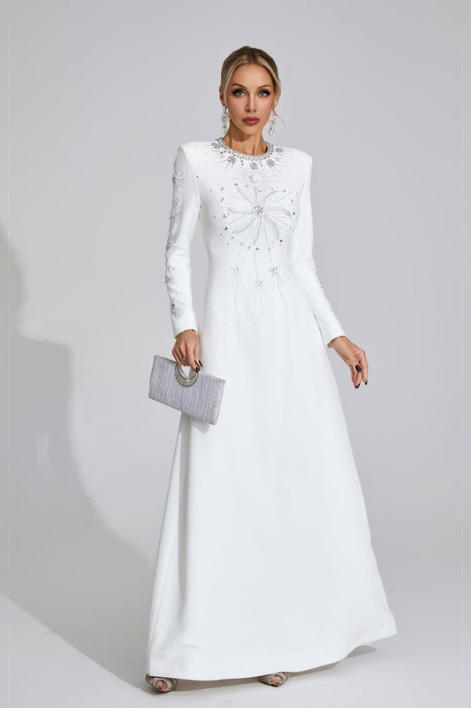 Cele Crystal Embellished Gown