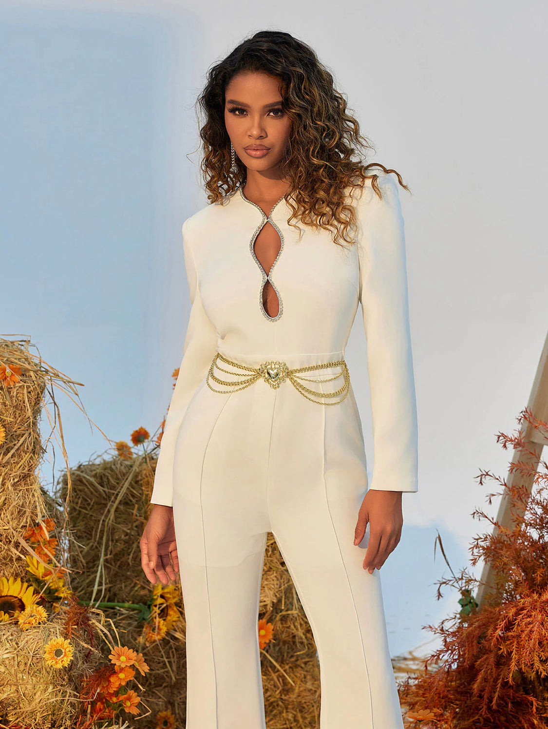 Heather crystal jumpsuit