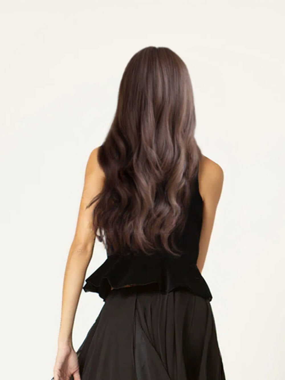 Retro Fashion Ruffled Sleeveless Vest Corduroy Drawstring Tapered Pants Set